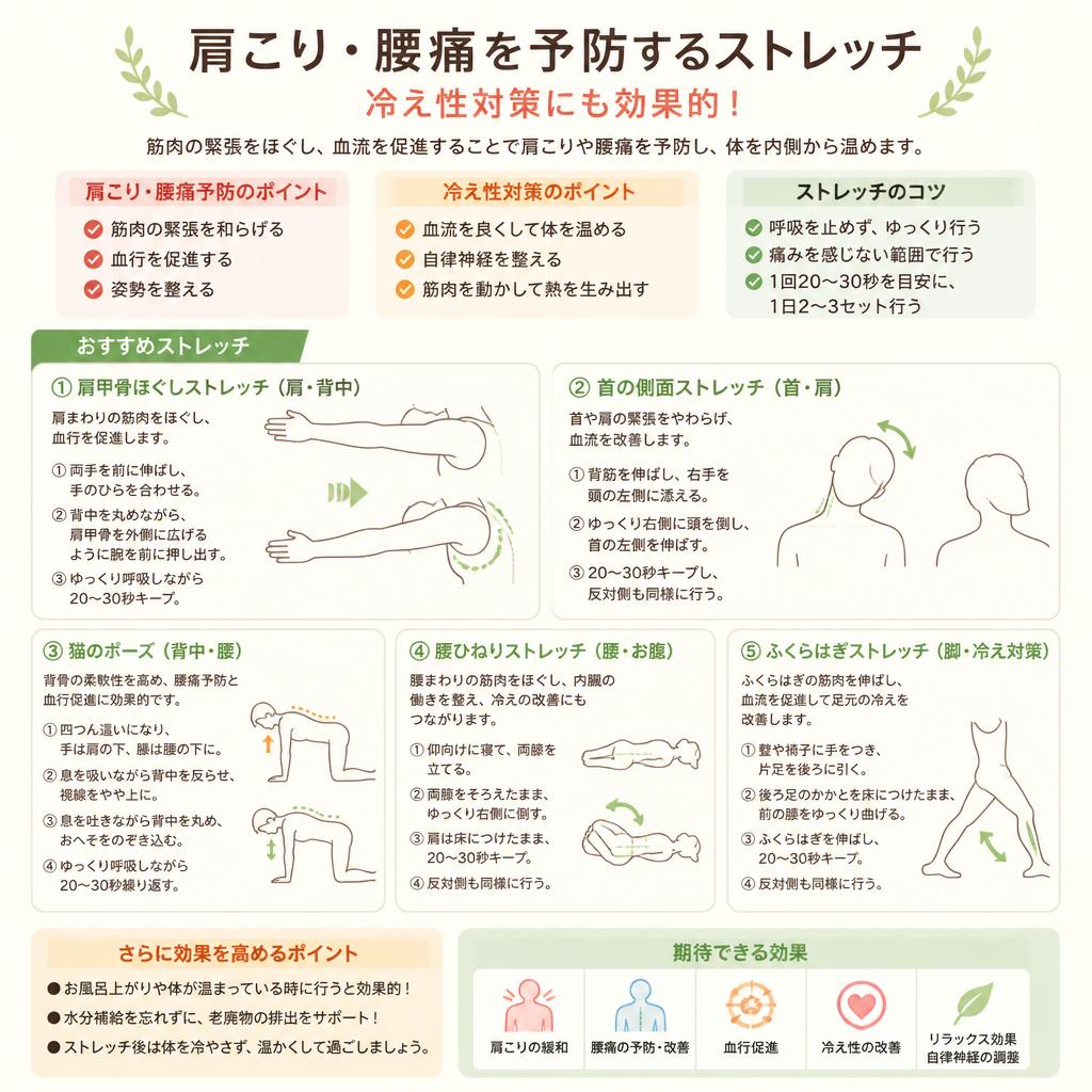 5. 筋肉を柔らかく保つためのストレッチ