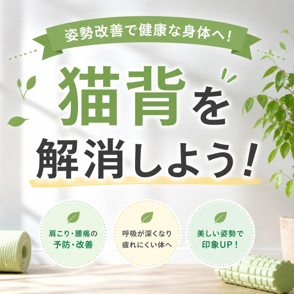姿勢改善で健康な身体へ！猫背を解消しよう！
