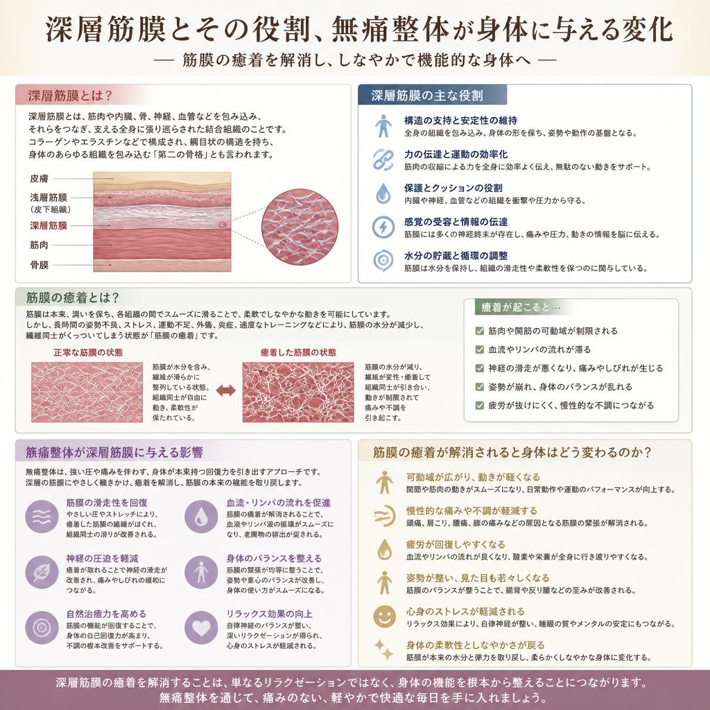 深層筋膜と無痛整体の関係