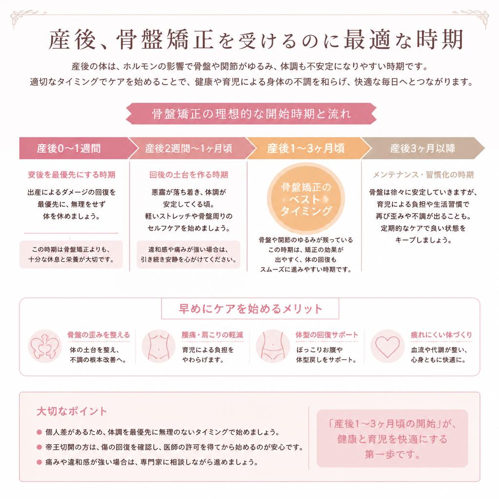 骨盤矯正のタイミング