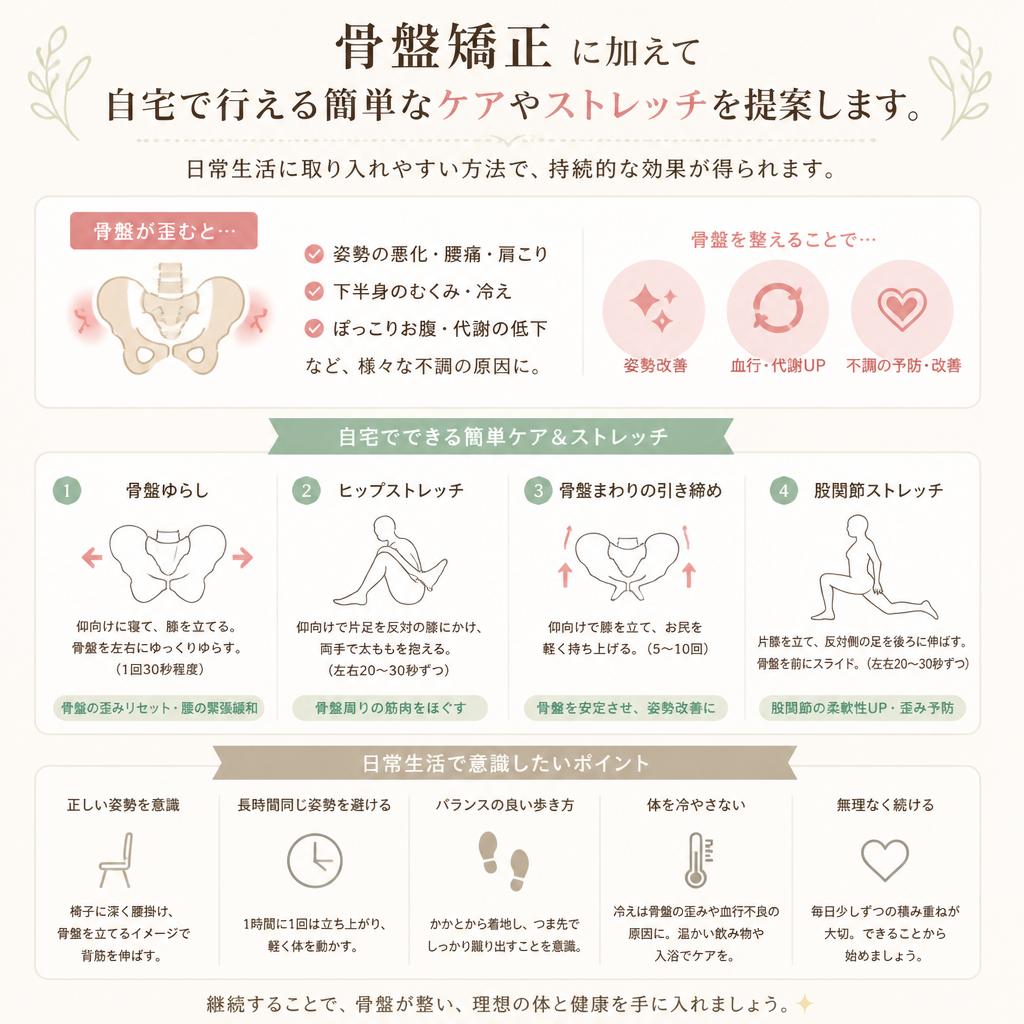 自宅でできる骨盤ケア