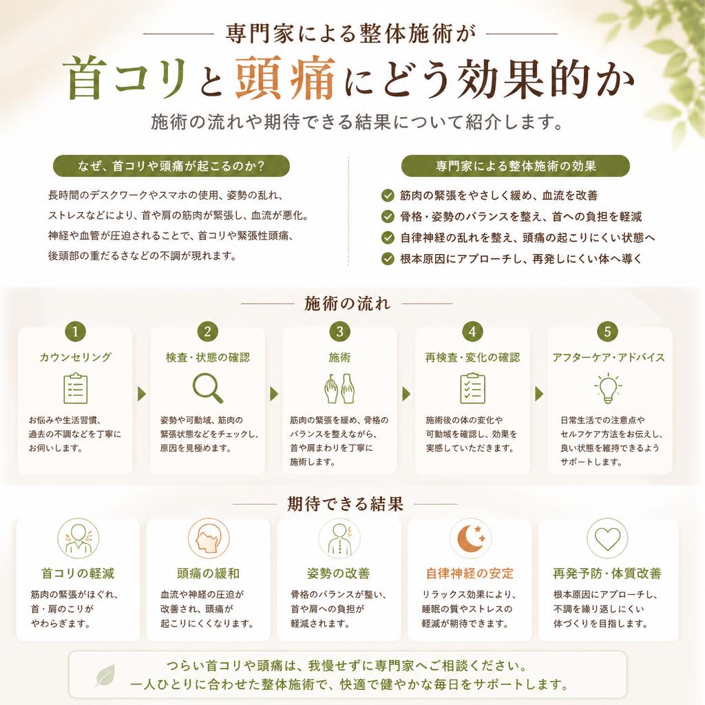 整体院での施術のメリット