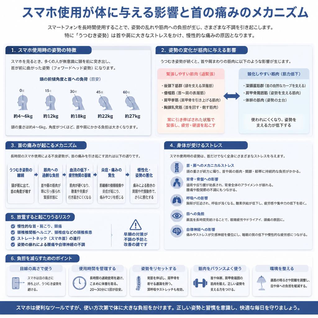 首の痛みを引き起こすメカニズム