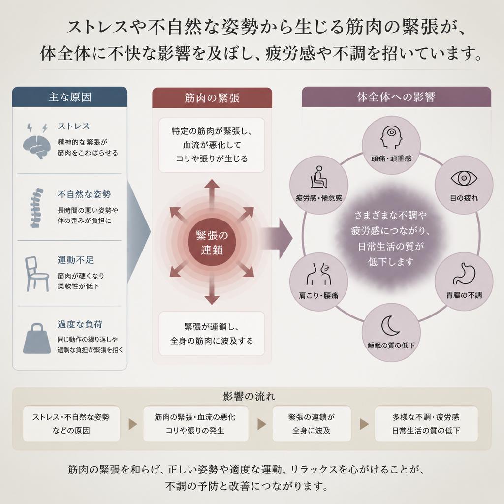 筋肉の緊張とその影響