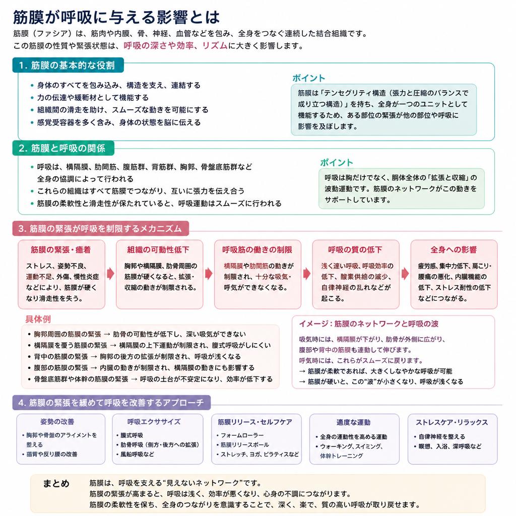 筋膜と呼吸の関係