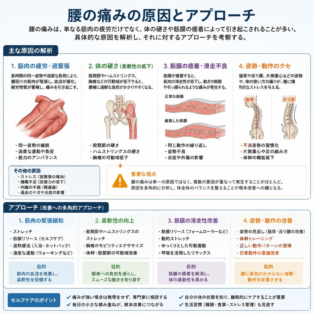 腰の痛みの原因
