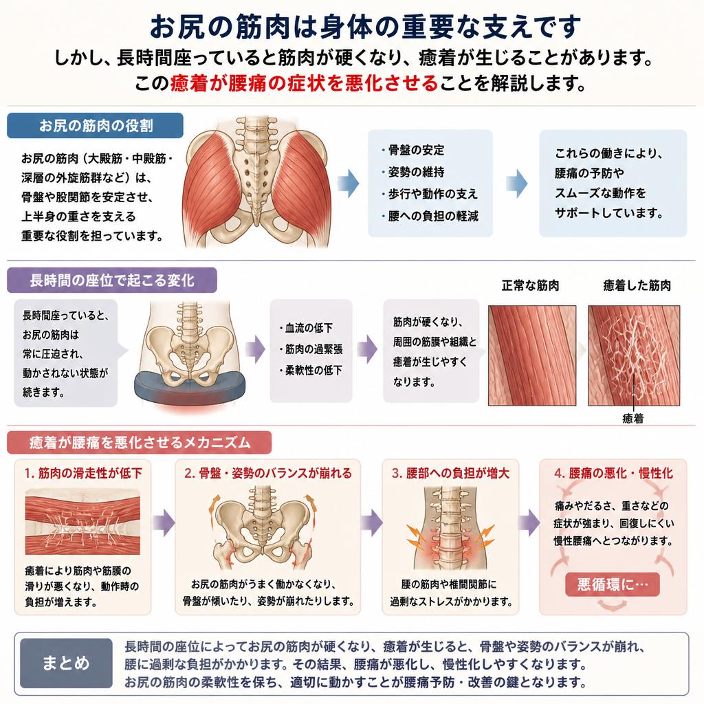 お尻の筋肉と腰痛の関係