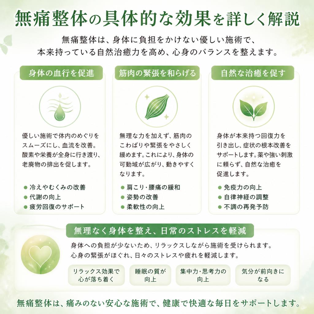 無痛ケアの効果とは？