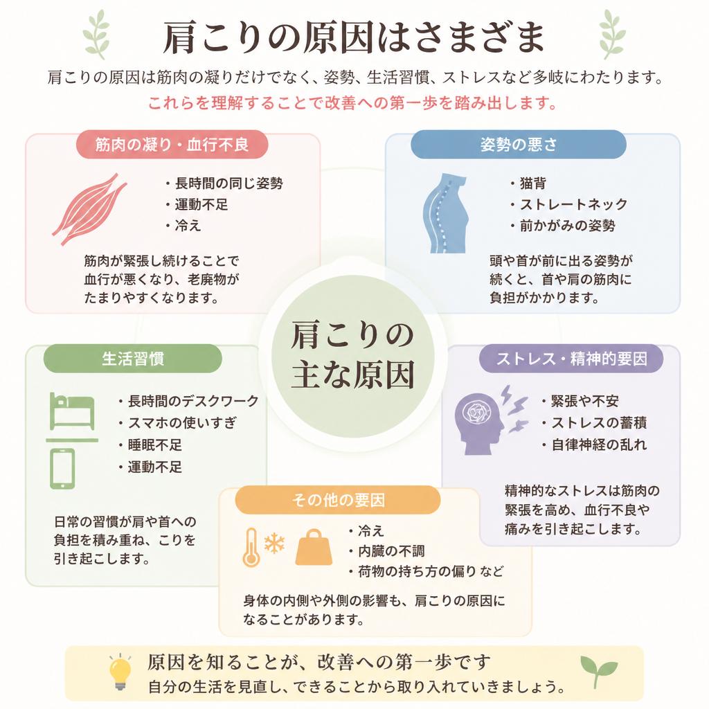 肩こりの原因を知ろう！