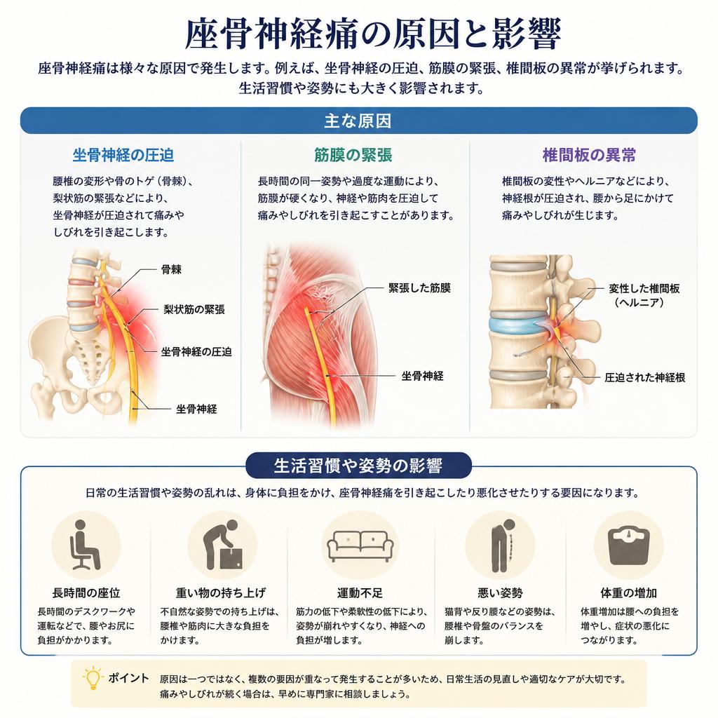 座骨神経痛の主な原因