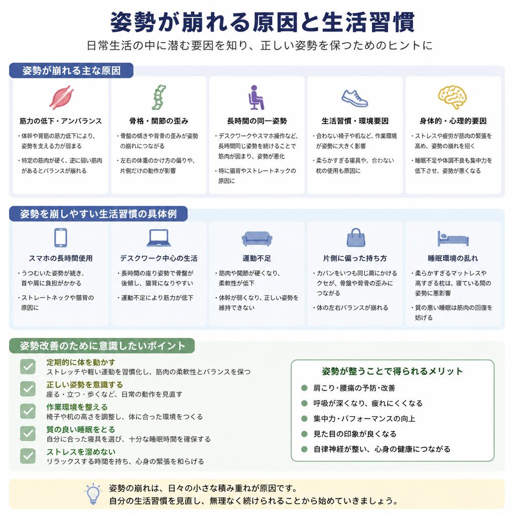 猫背・反り腰の原因とは？