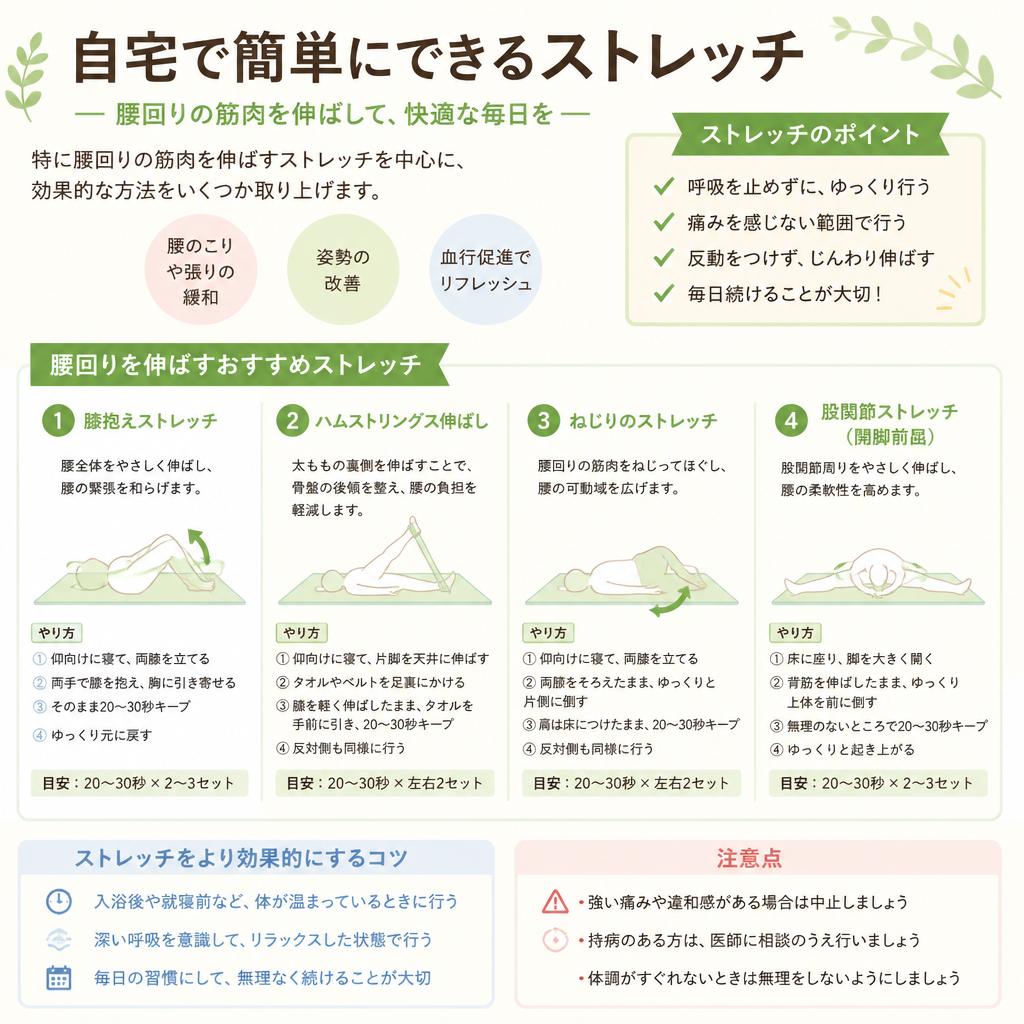 簡単にできるストレッチ