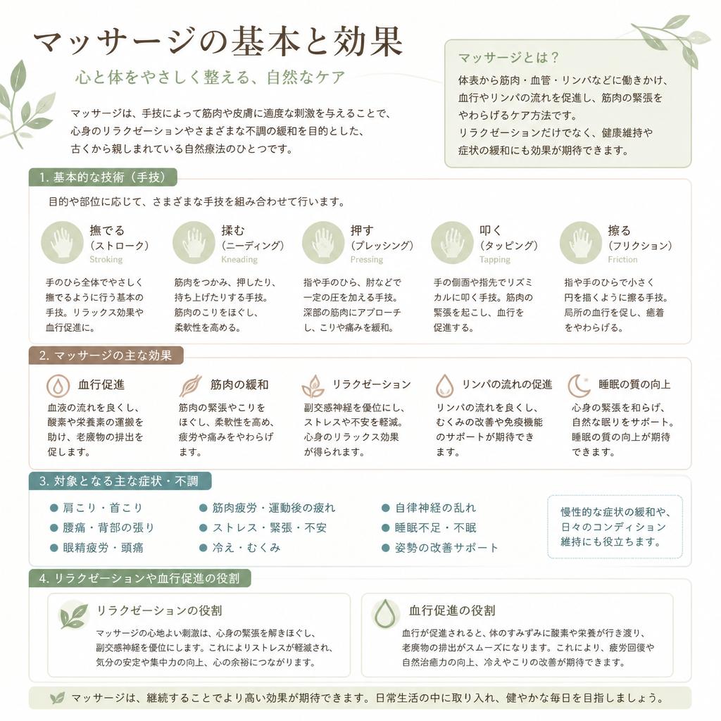 2. マッサージとは？