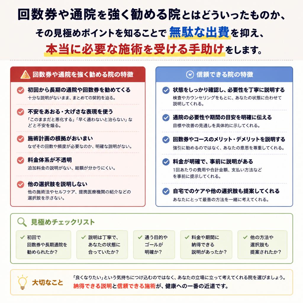 無理な通院を避けるためのポイント