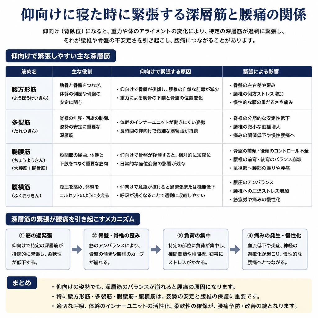 深層筋と腰痛の関係