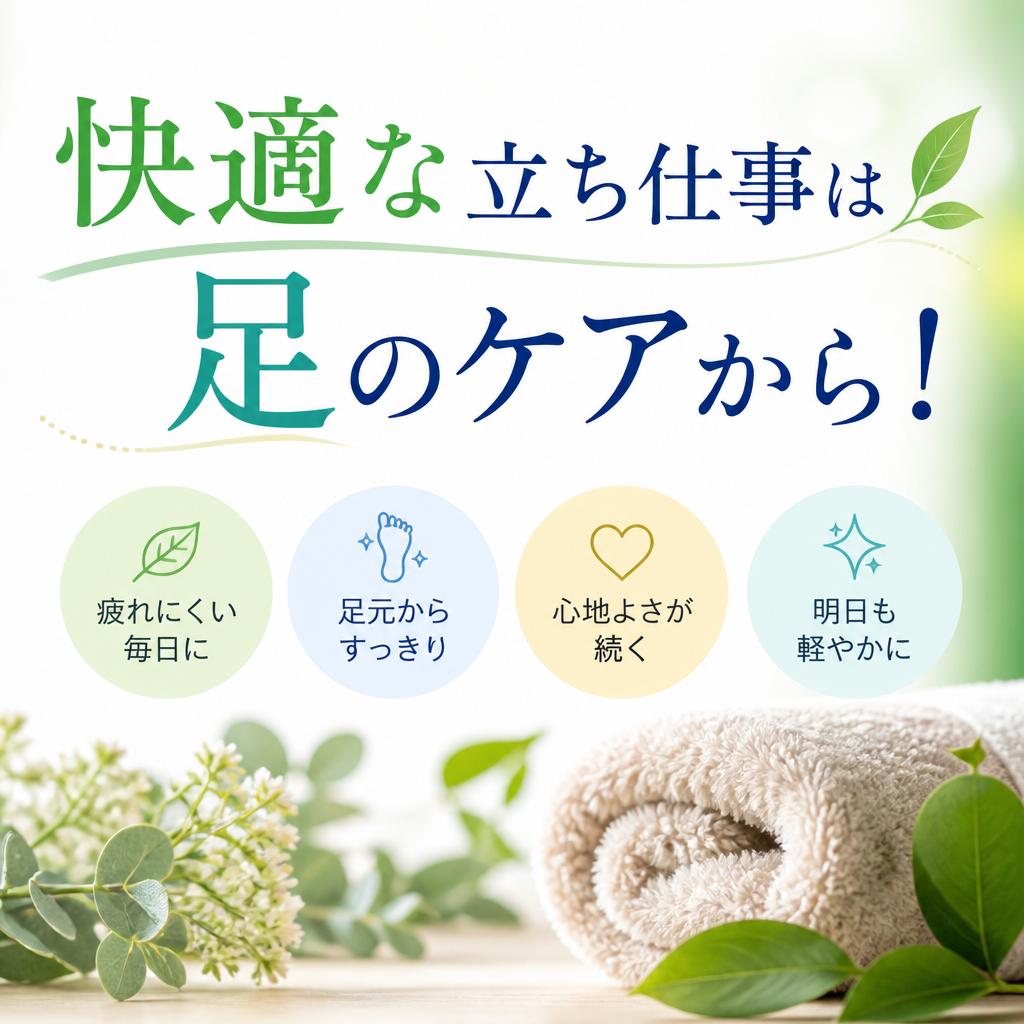 快適な立ち仕事は足のケアから！