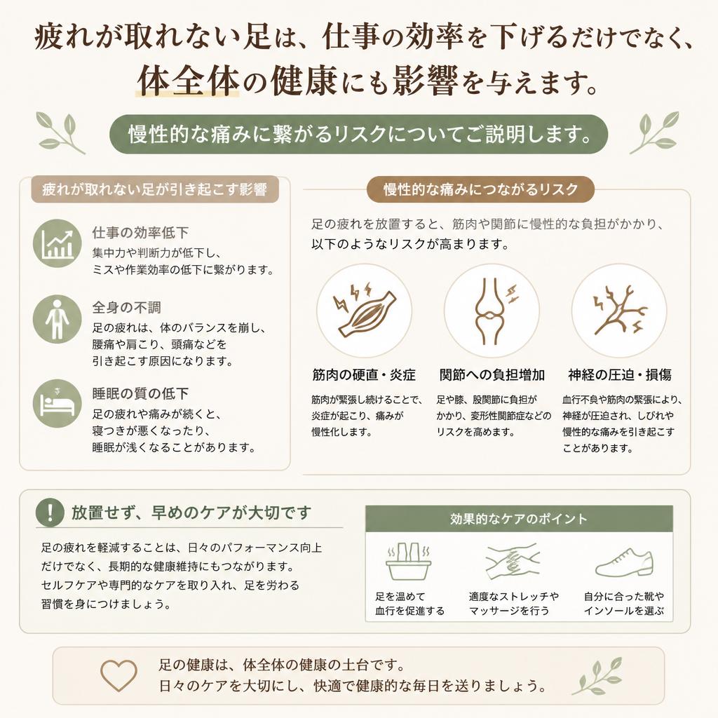 足の疲れがもたらす影響