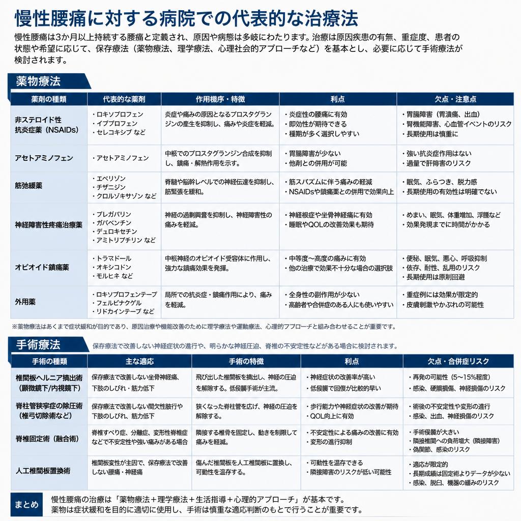 2. 病院での治療法とは？