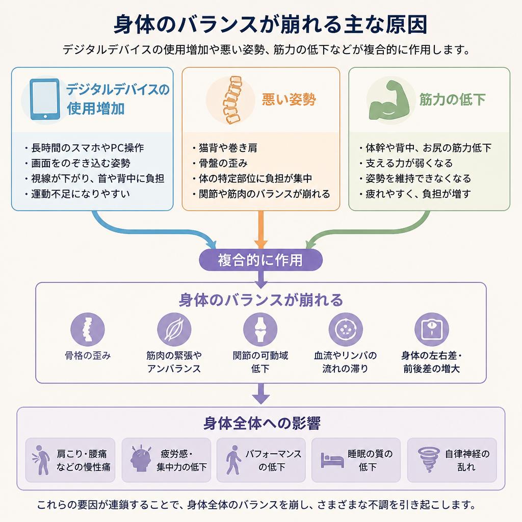 ストレートネックの原因
